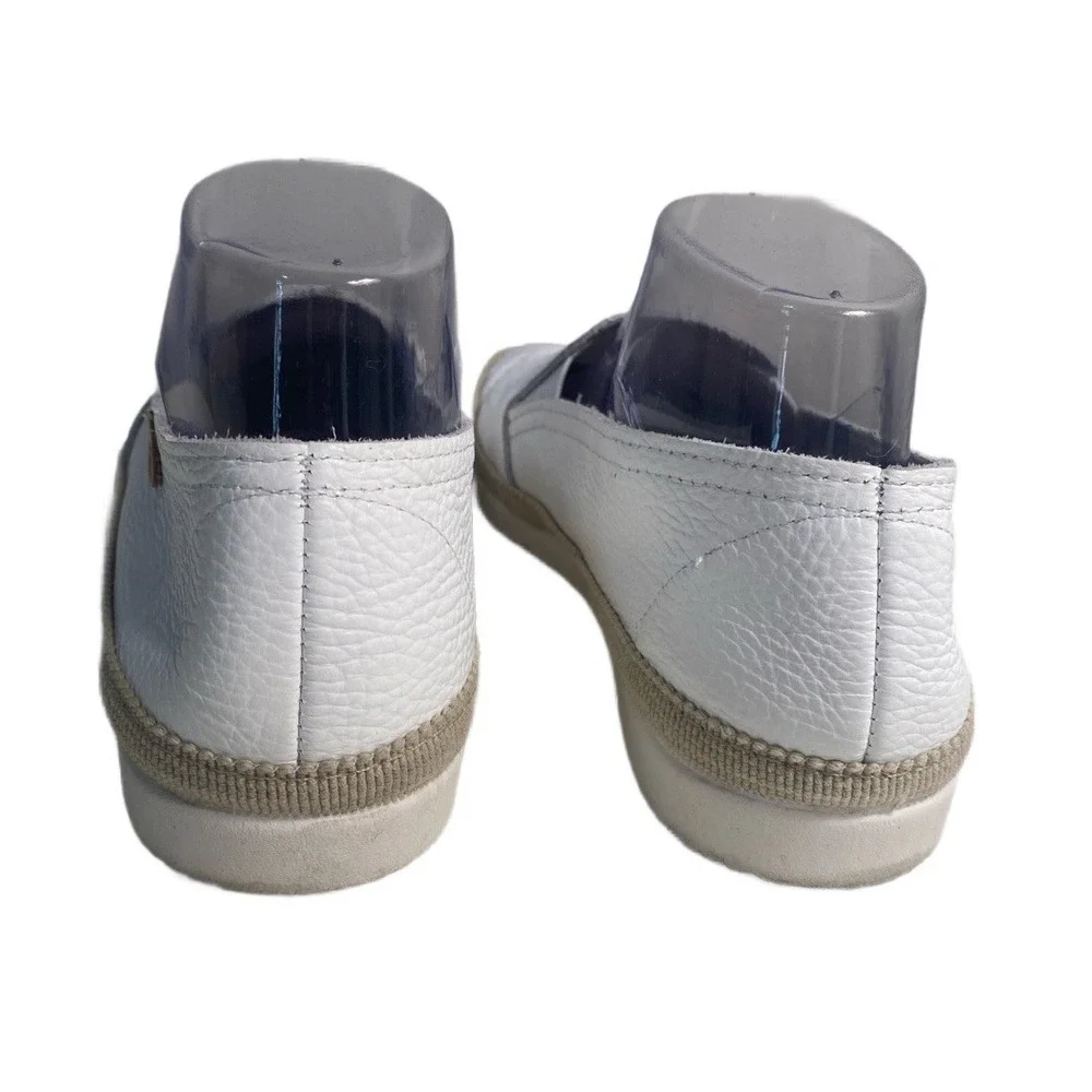 Verbenas Slip On Nuria Loafers White Leather Casual Shoe Spain EU 40 / US 9 - Picture 3 of 9